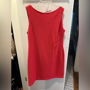 St. John knit dress coral color size 16
